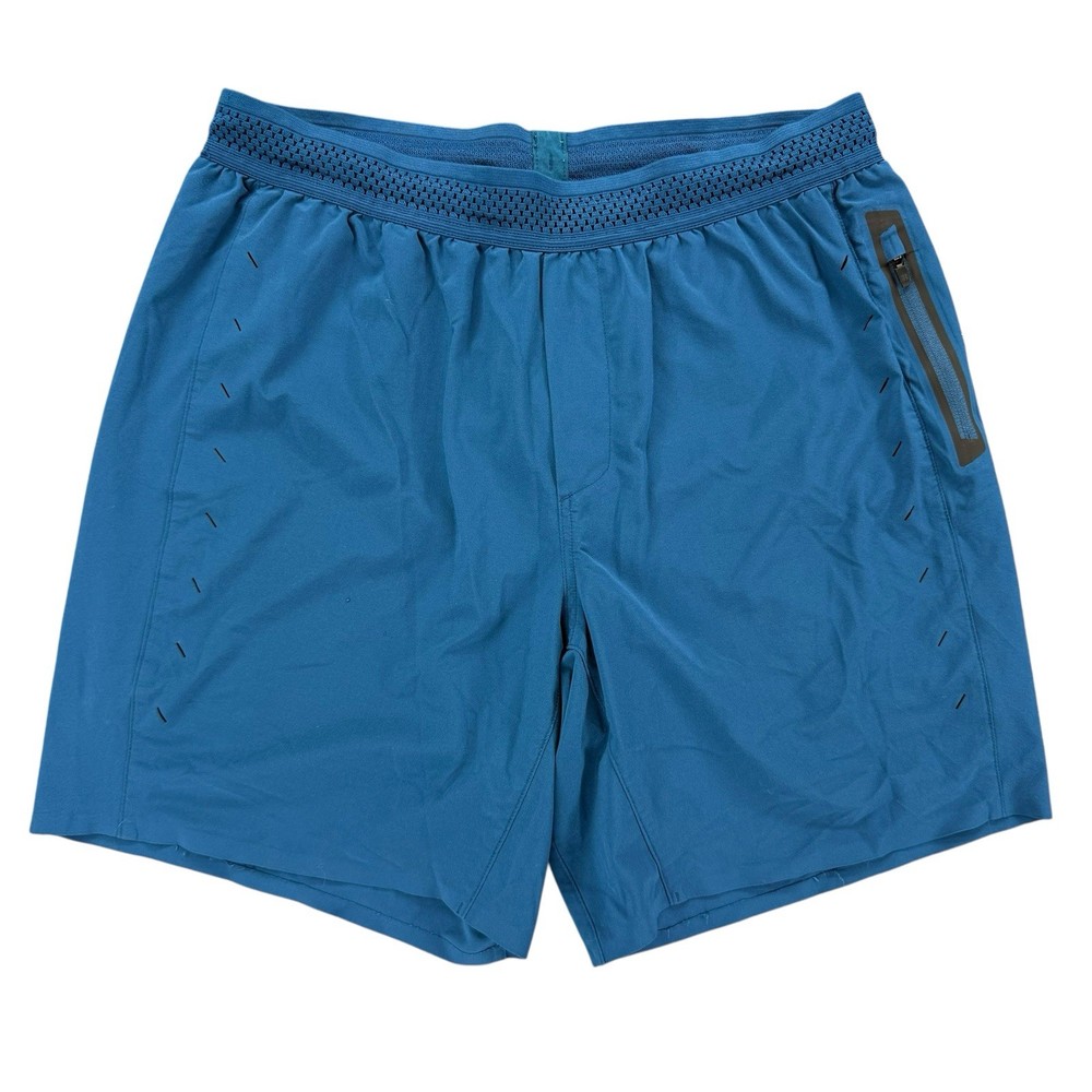 Ten Thousand Mens The Session Shorts 7” Inseam Size M Blue Lined Gym Training