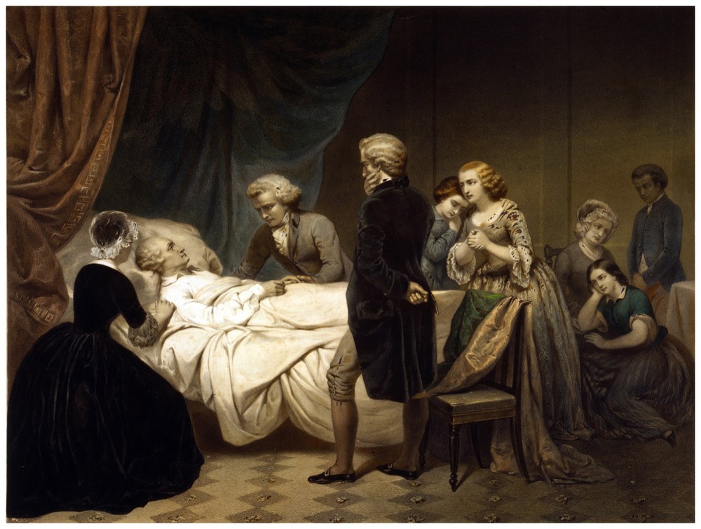 Decor Historical Poster. Fine Graphic Art. Sick man. Home Wall Design. 1100