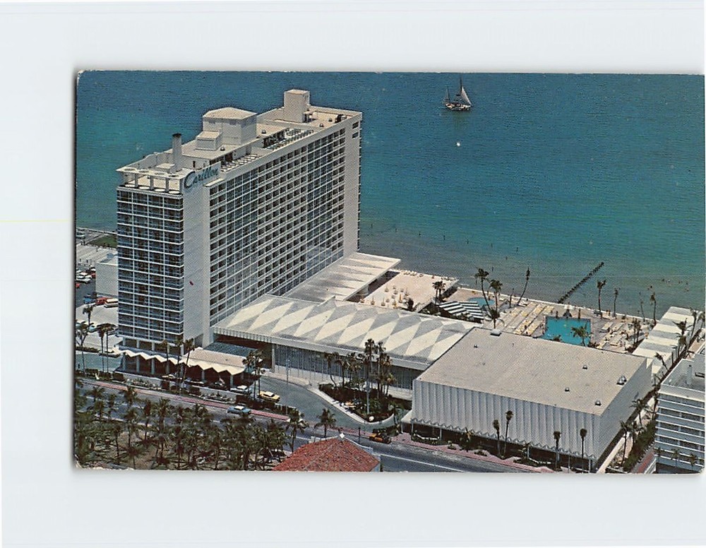 Postcard Aerial View Carillon Miami Beach Florida USA