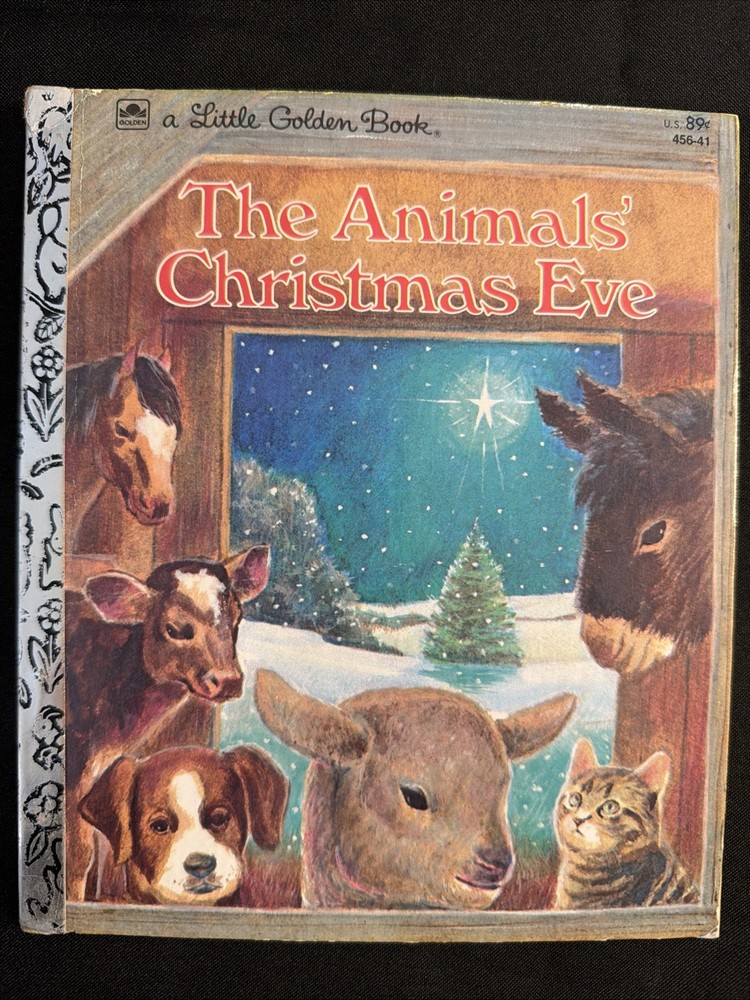 Vintage A Little Golden Book The Animals’ Christmas Eve .89 456-41 1977 #5468