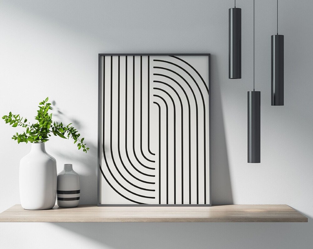 Minimalism Lines Elegant Deco Poster Premium Quality Choose your Size