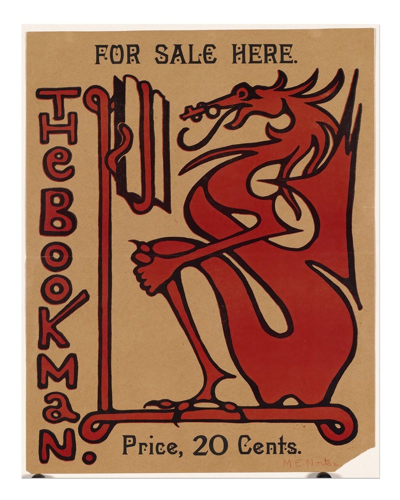Vintage Dragon Art Nouveau Poster Wall Art Premium Quality Home Decor
