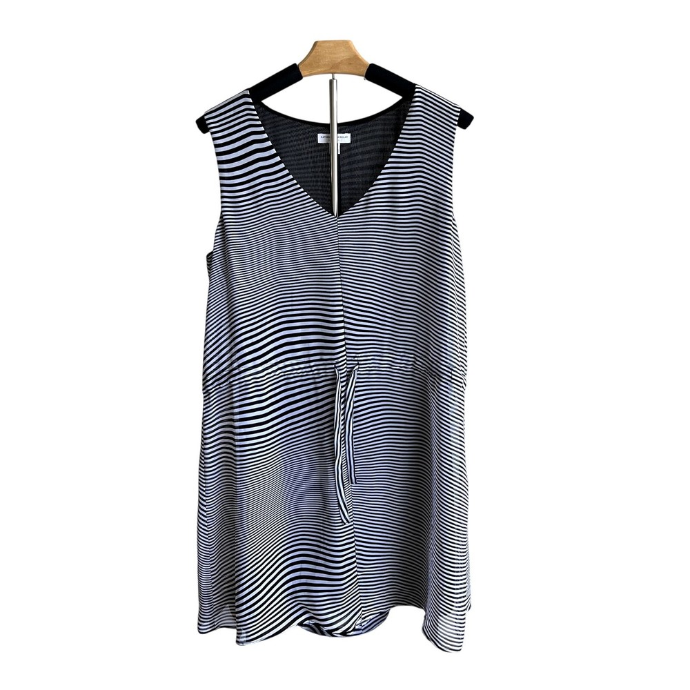 Katherine Barclay Mixed Stripes Sleeveless Dress Size M Beachy Vacation Casual