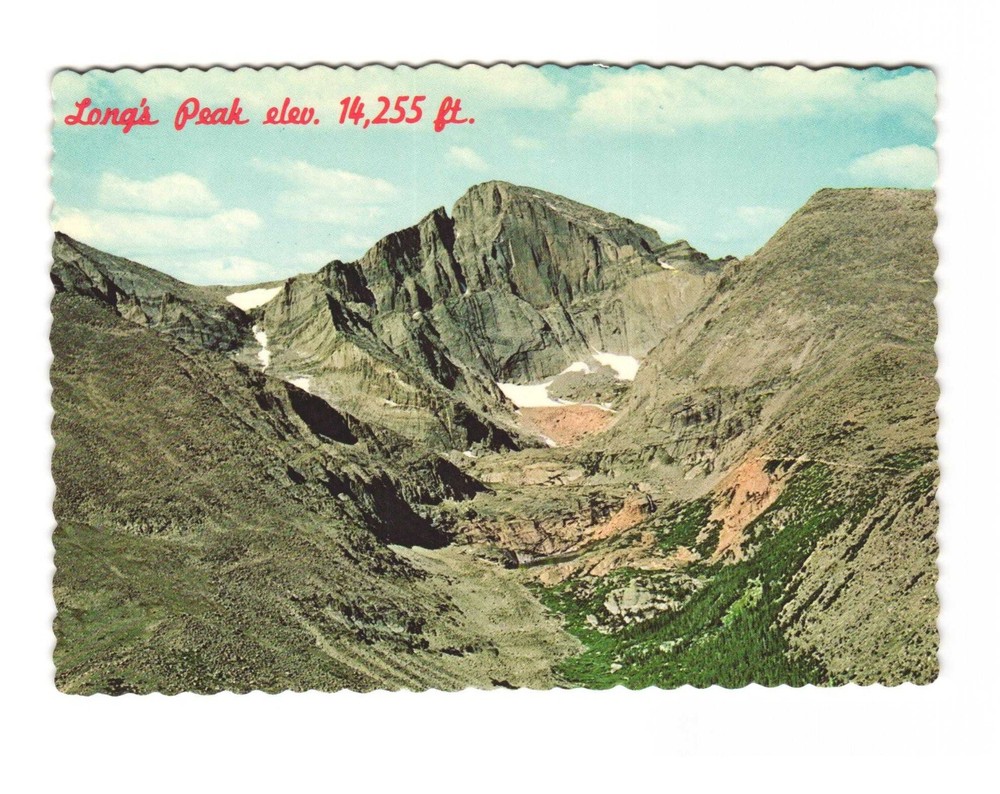 Long's Peak, Estes Park Colorado VTG Postcard Unposted