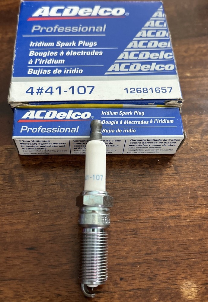 Spark Plug-Iridium ACDelco 41-107 GM 12681657 4 Pack
