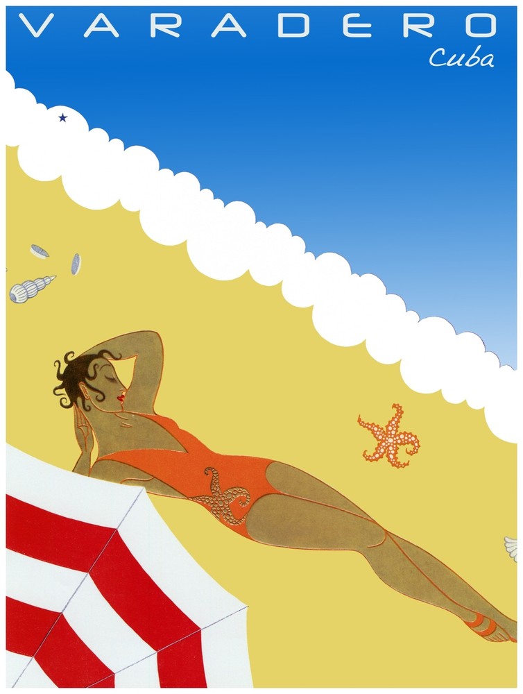 7580.Decoration Poster print.Home Room wall art design.Varadero Cuban travel