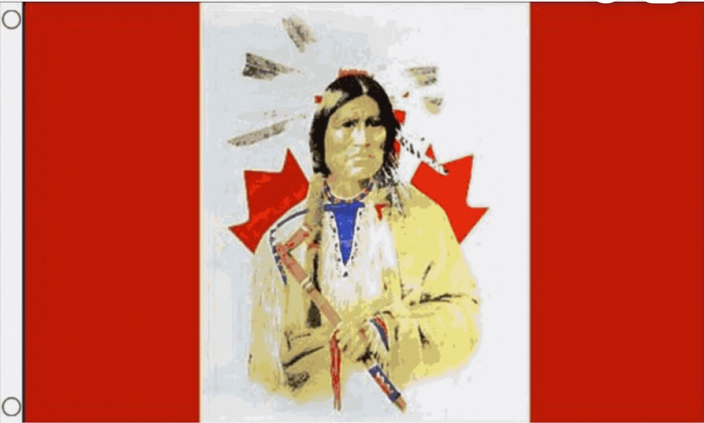 CANADA INDIAN NATIVE AMERICAN 5x3 feet FLAG 150cm x 90cm