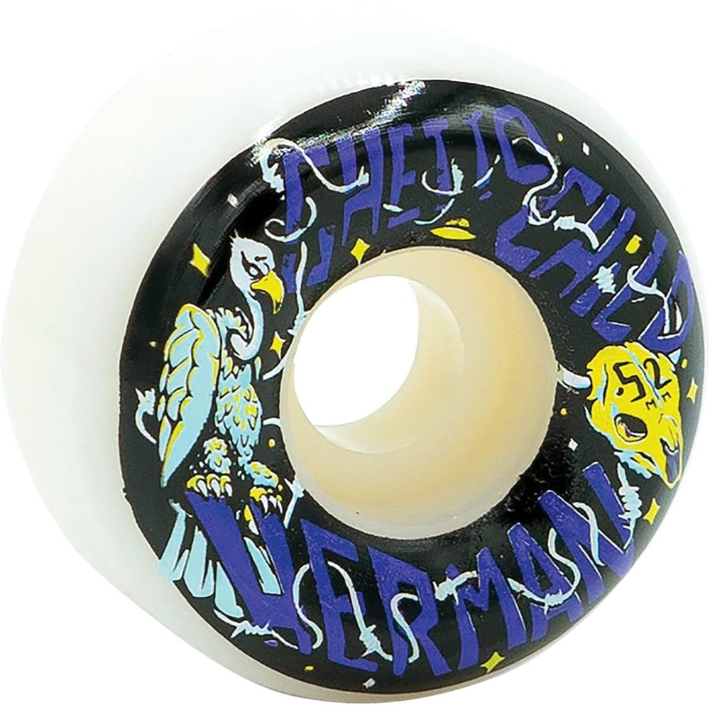Ghetto Child Herman Mojave 52mm White Skateboard Wheels (Set of 4)