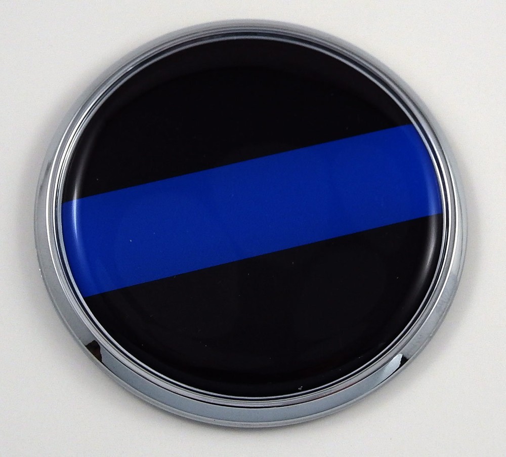Police Thin blue line Flag 2.75