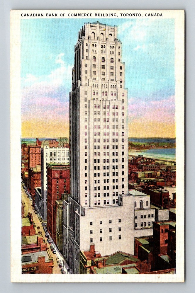 Canada- Ontario Toronto Canadian Bank Of Commerce Old Card PC Vintage Postcard