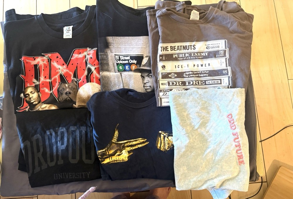 Hip Hop Tshirt Lot Of 6 Men’s Shirts