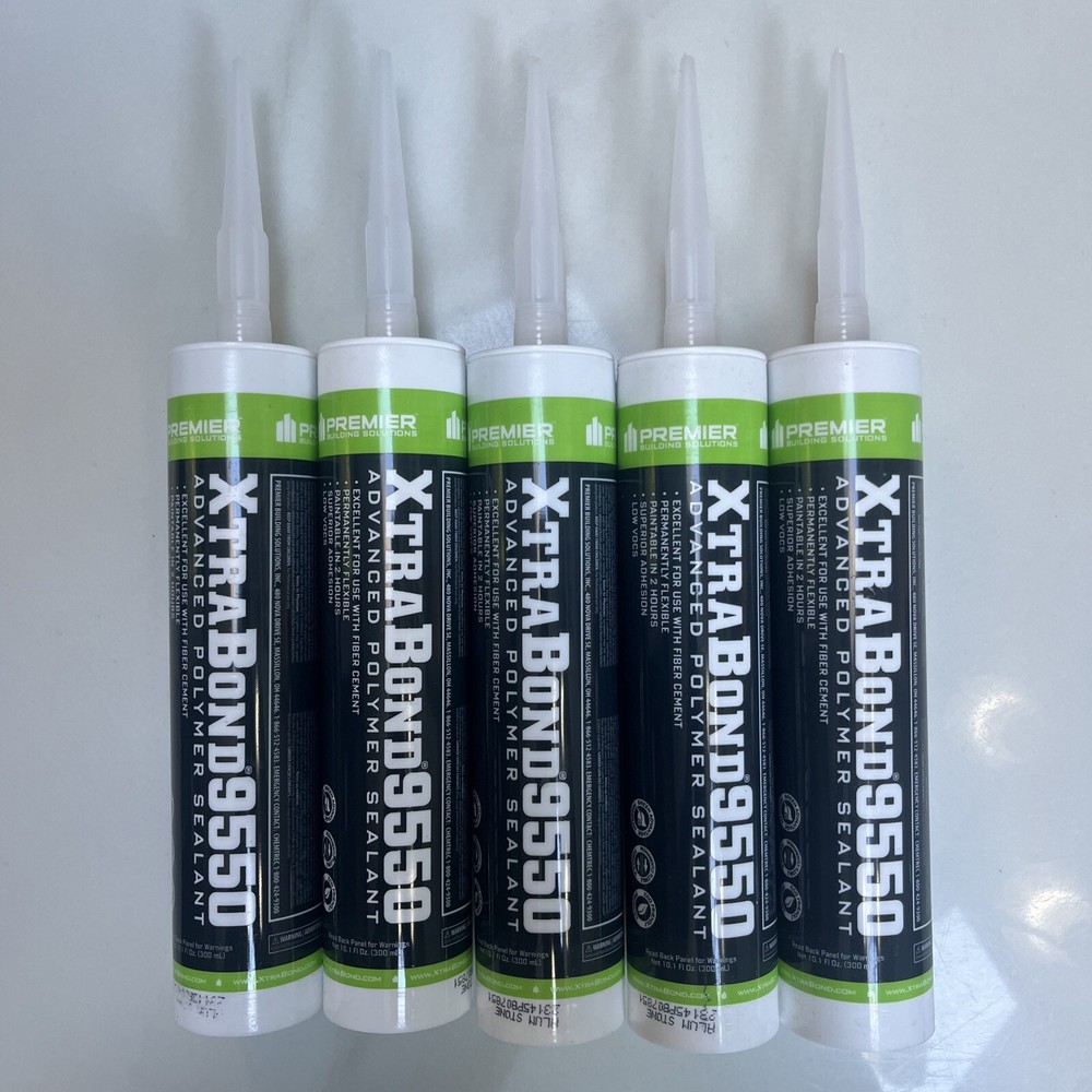 New Lot of 5 Premier XtraBond9550 Advanced Polymer Sealant