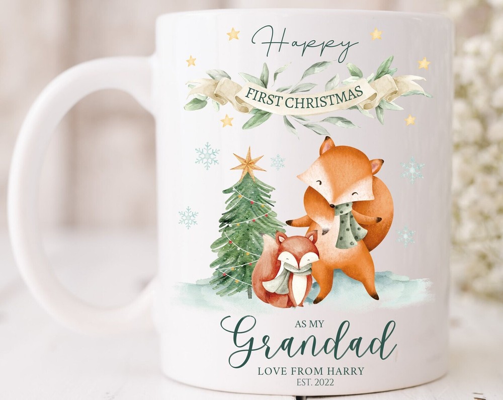 Grandad First Christmas Mug Cup Grandpa 1st Christmas Present 2022 New