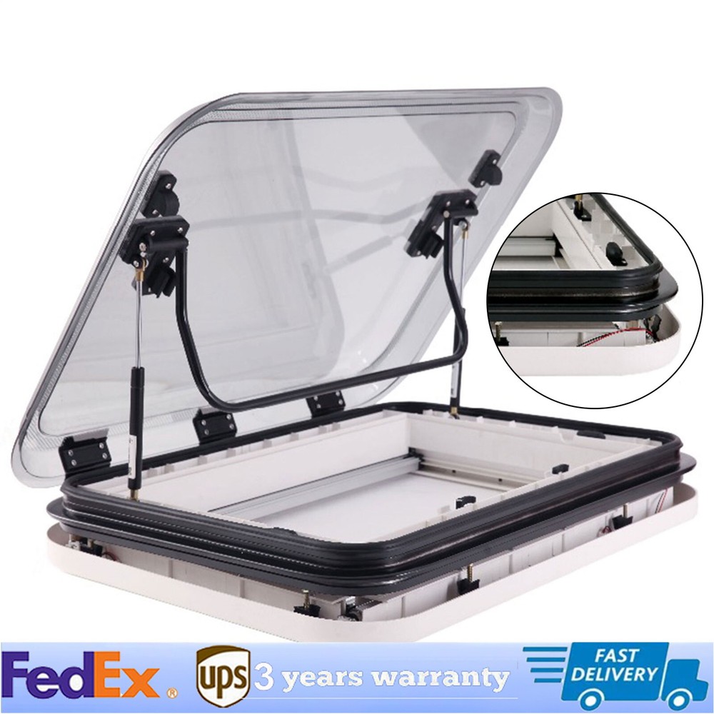 500x500mm Large Caravan RV Skylight Roof Vent Hatch Window for Trailer Camper US