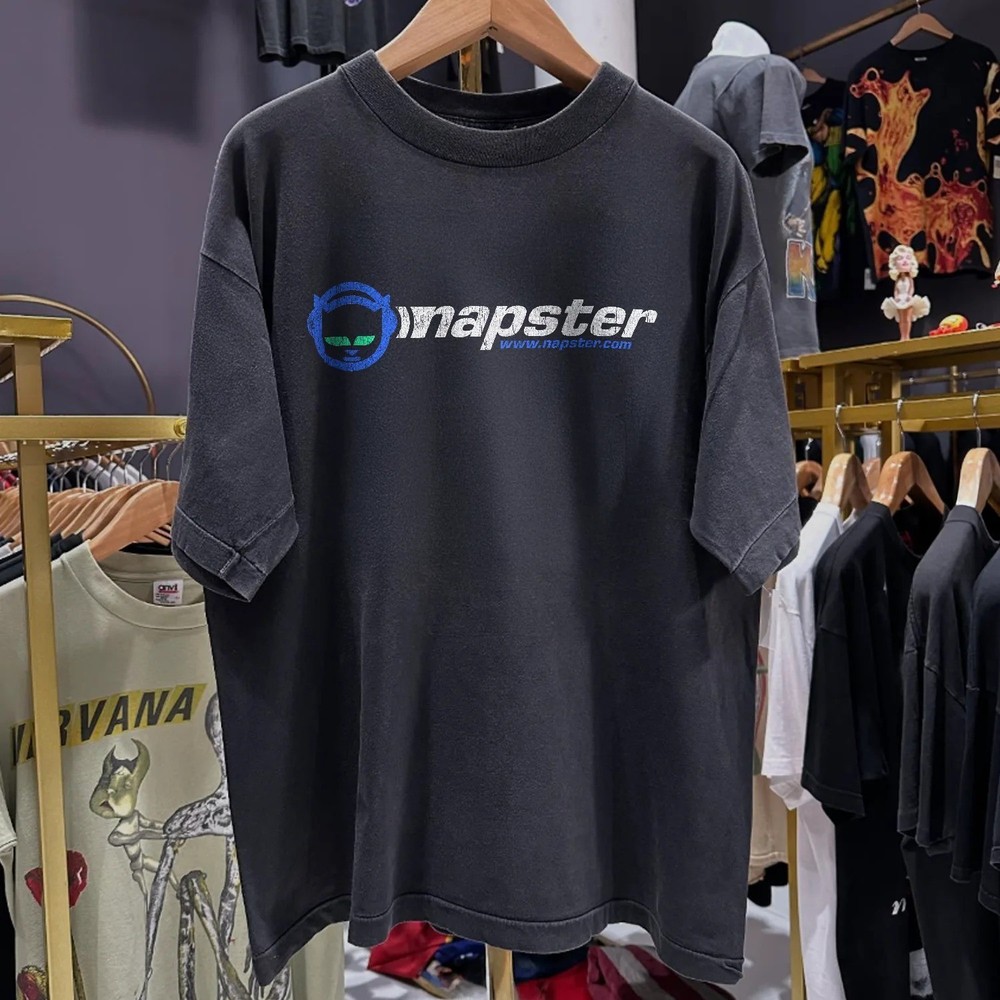 Napster Logo Graphic T-Shirt S-5XL