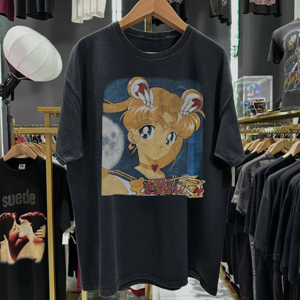 Vintage 90s Sailor Moon Cotton All Size Gift For Fan T-Shirt