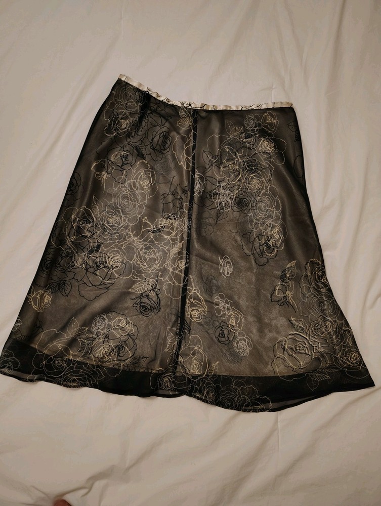 Vintage Apt. 9 Floral Skirt Size 12 Whimsy Fairy Goth  90's Y2K