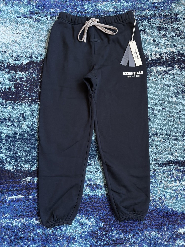 Size XS - Fear Of God Fleece Black Sweatpants FW24