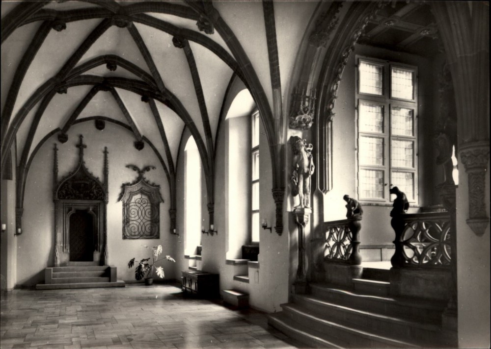 RPPC Wroclaw Rathaus Lower Silesia Poland vintage postcard b391