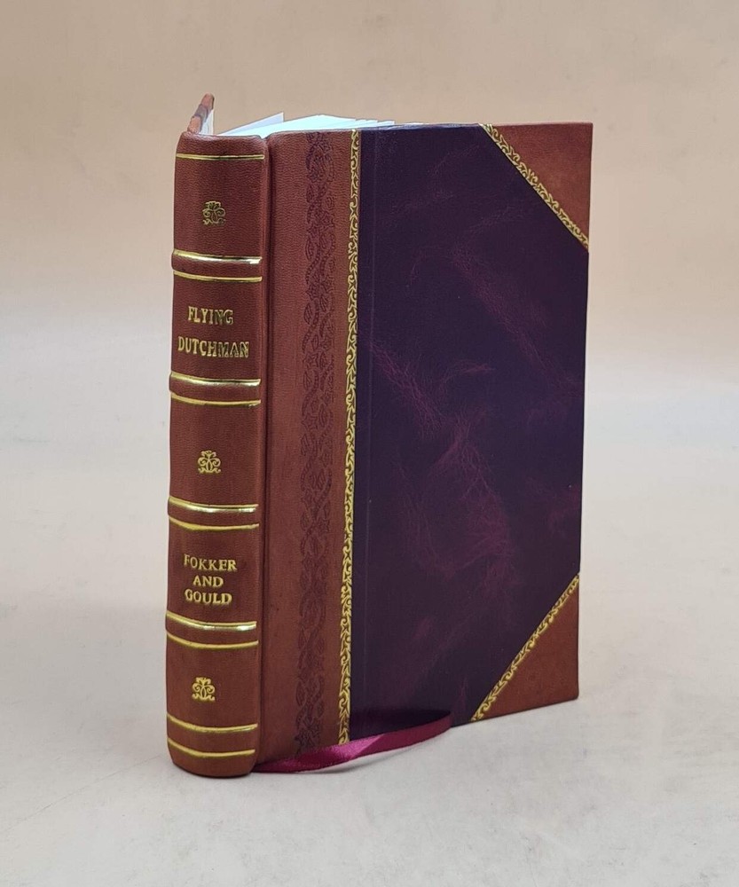 Vintage 1931 Leather Bound Flying Dutchman Biography of Anthony Fokker