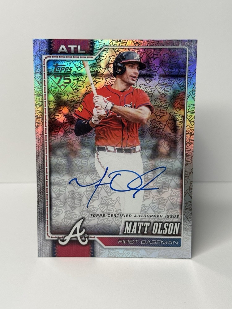 2026 Topps - Matt Olson - Auto - #7/75 - Braves On Card
