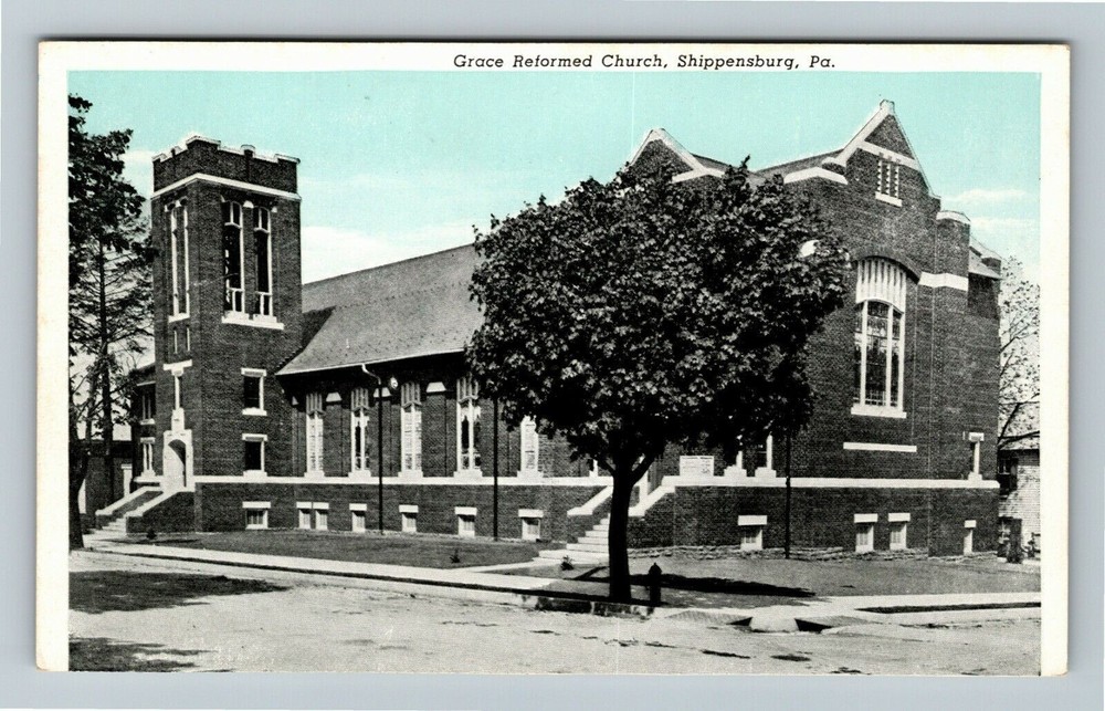 Shippensburg PA-Pennsylvania Grace Reformed Church Vintage Souvenir Postcard