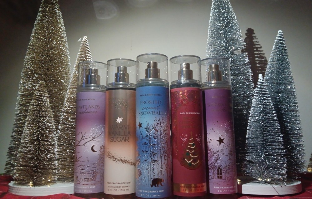 NEW Bath & Body Works Lot Of 5 Body Sprays Christmas Collection