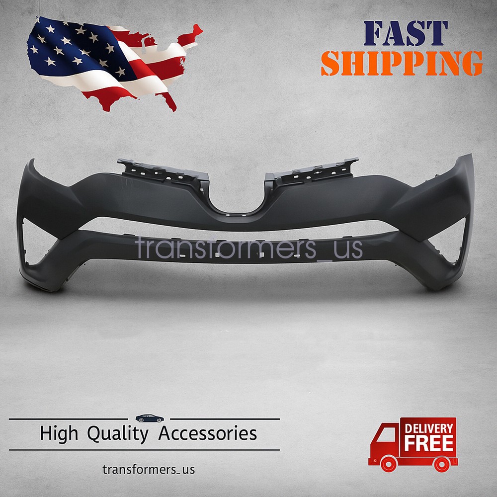 New Primed Front Upper Bumper Cover Fits For 16-18 Rav4 W/O Sensors