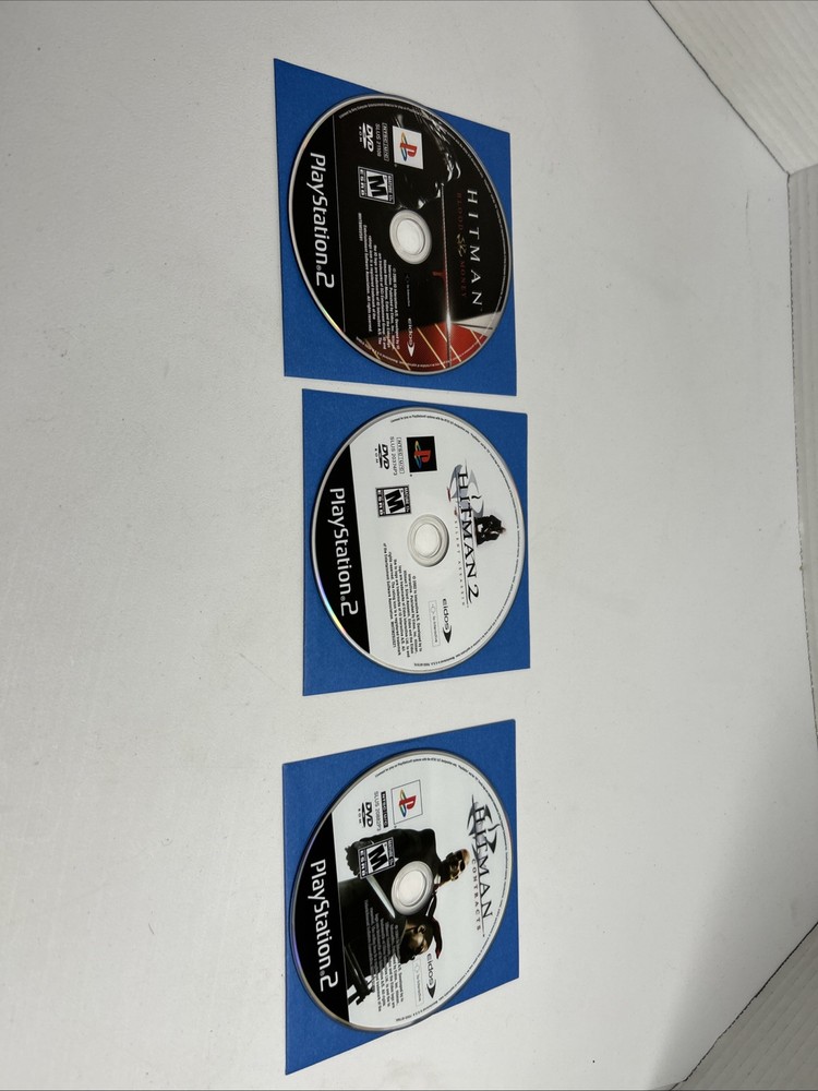 Hitman PS2 Lot of 3: Contracts - 2 Silent Assassin - Blood Money - PlayStation 2