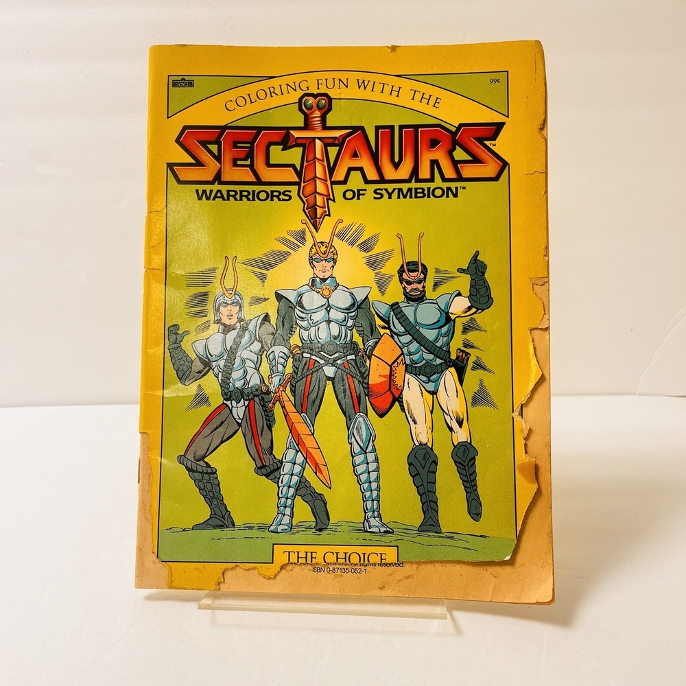 🔍 Vintage 1985 Sectaurs Coloring Book The Choice READ DESCRIPTION