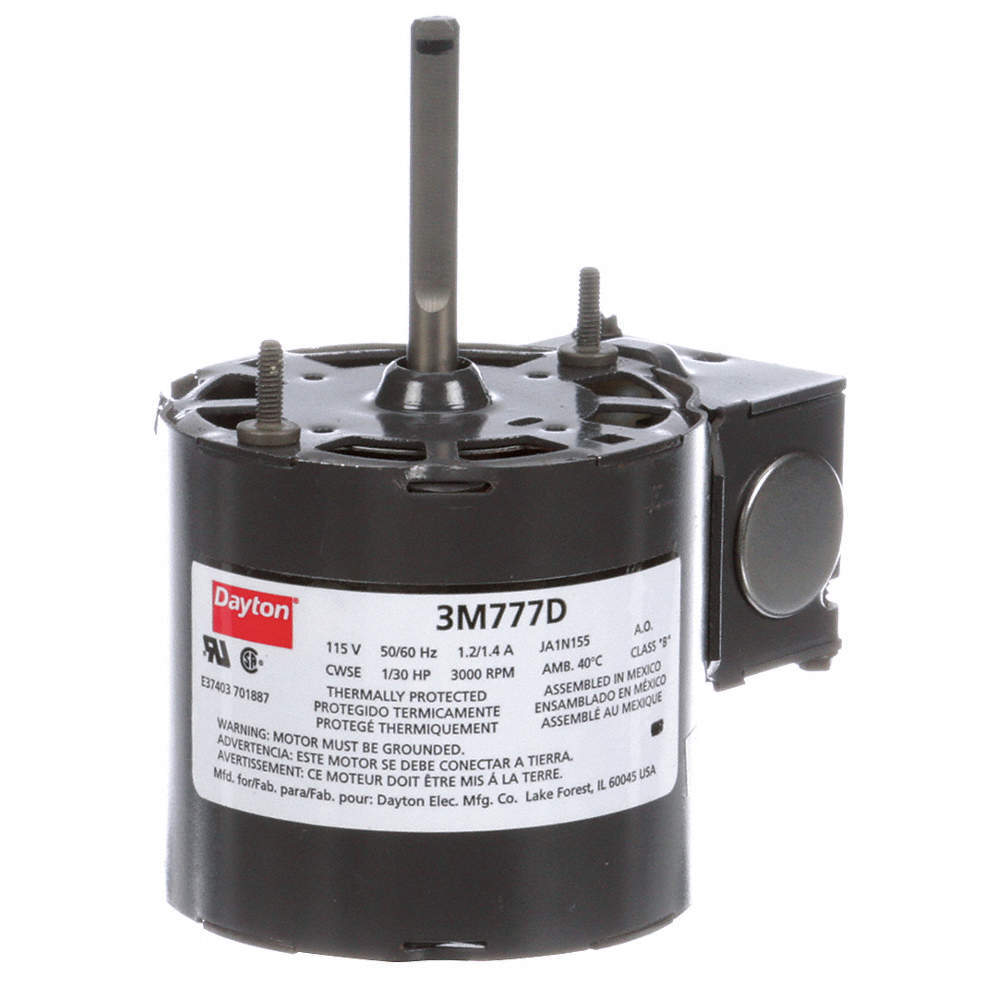 DAYTON 71214887M Motor,1/30 HP,3000 rpm,3.3,115V 3M777
