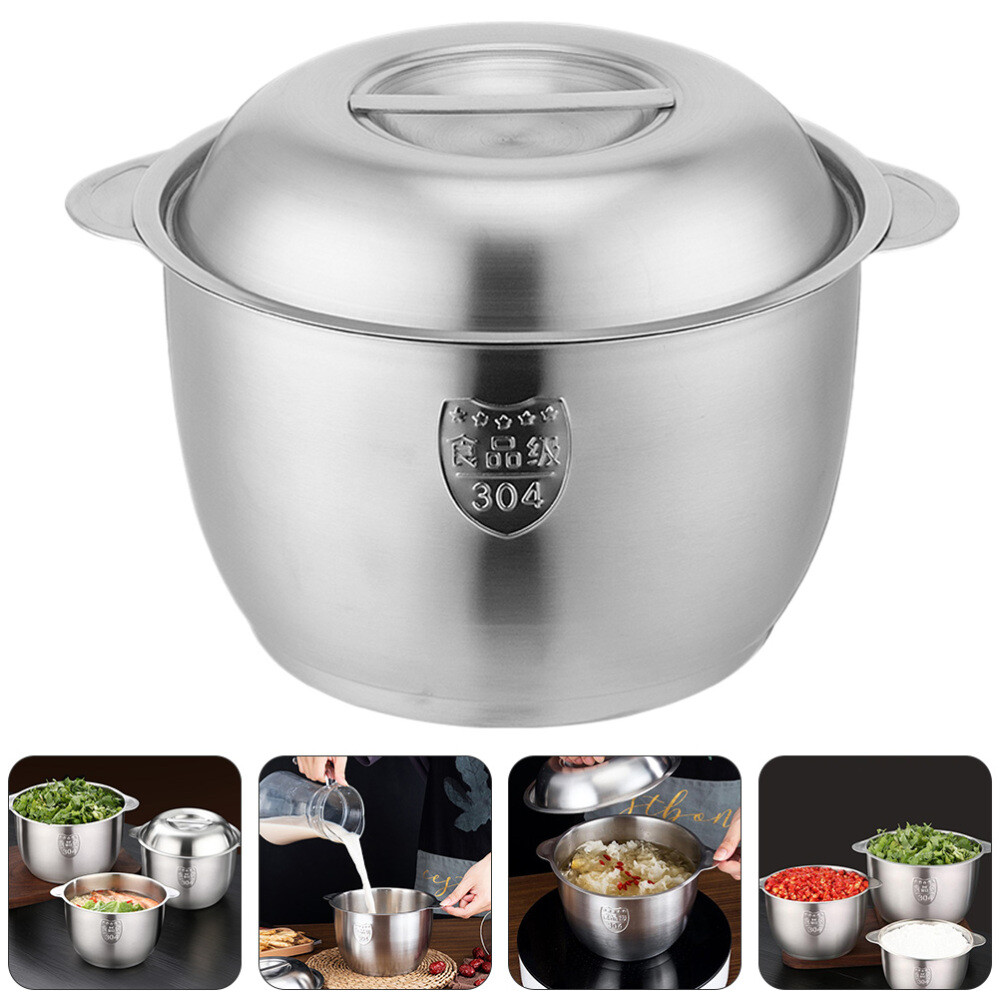Saucepan Cookware Grease Container Cooking Soup Pots Stainless Steel Saucepan