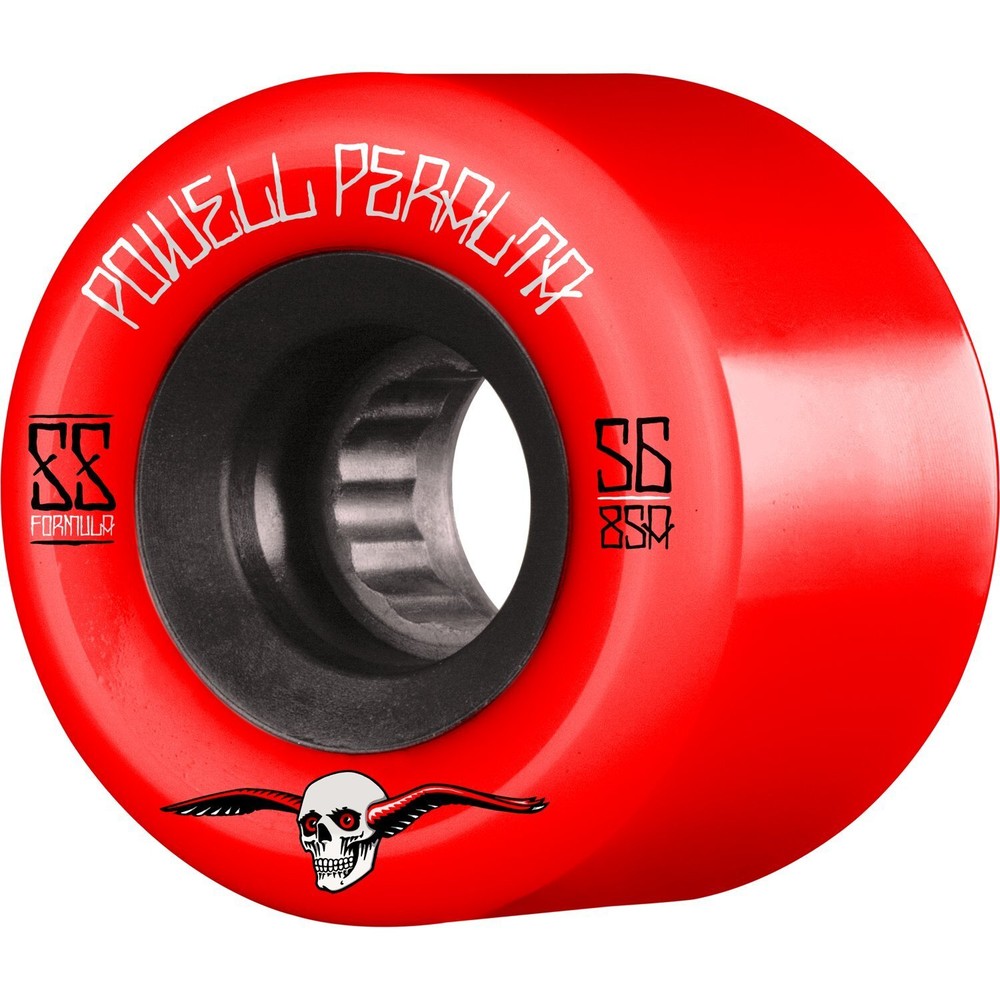 Powell Peralta G-Slides 56mm 85a Red/Black Skateboard Wheels (Set of 4)
