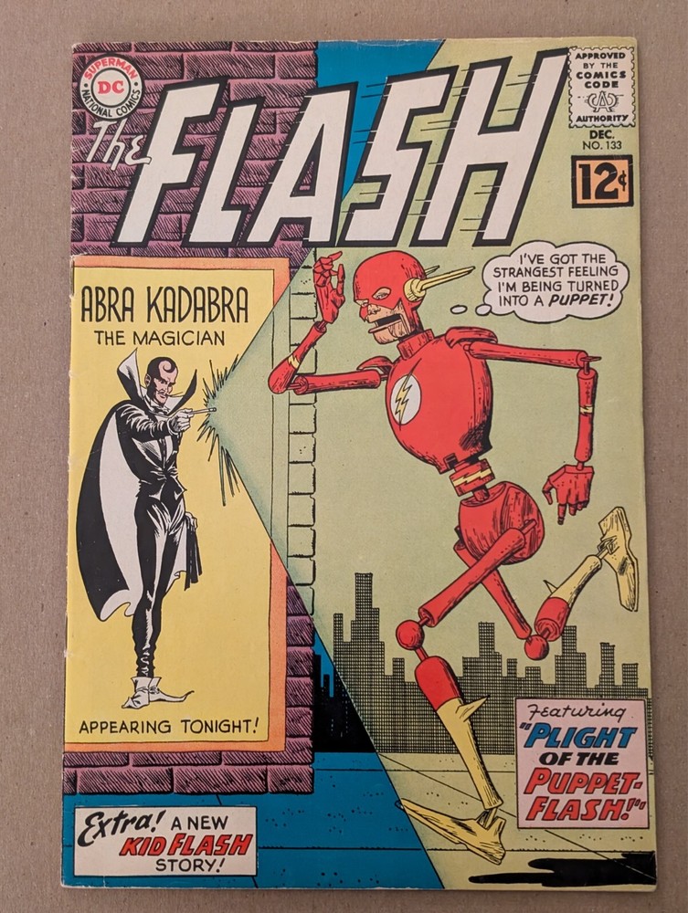 The Flash #133 VG/FN (5.0) App. Abra Kadabra (DC Comics, Dec. 1962)-image