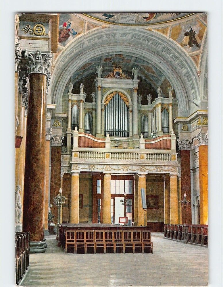 Postcard Interior Cathedral Basilica of Eger Hungary