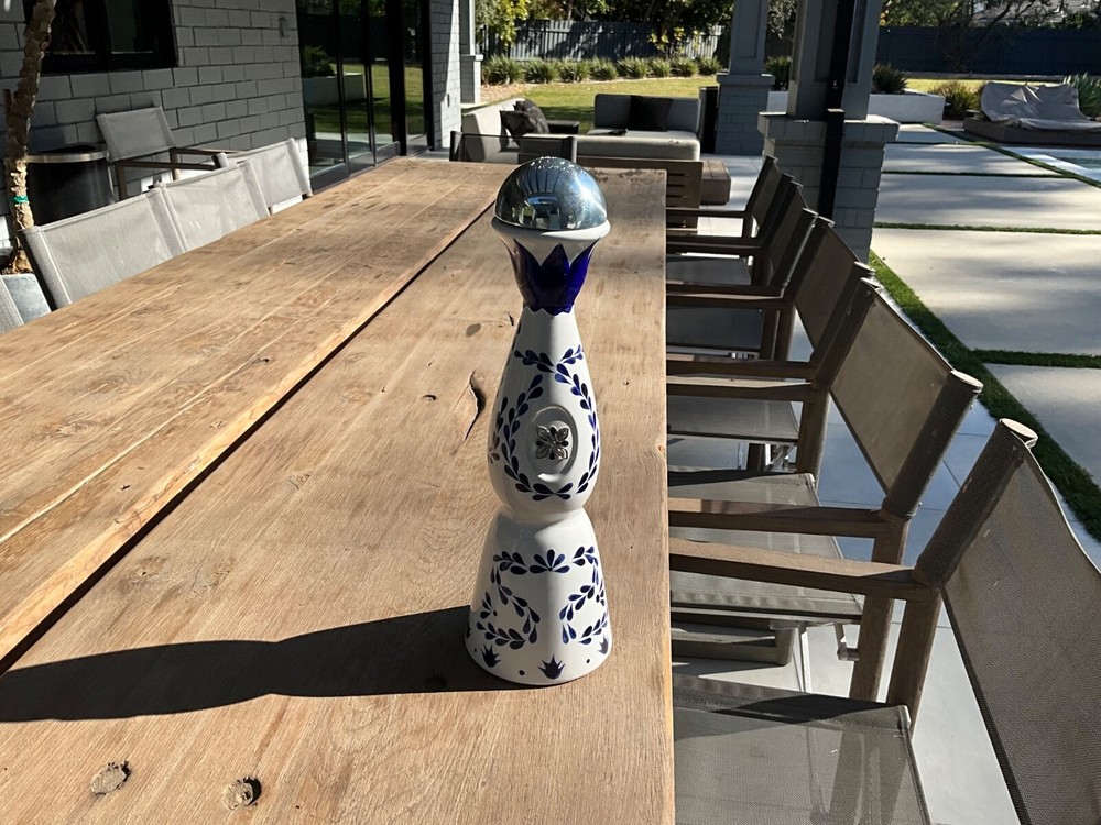 Clase Azul Reposado Tequila Bottle 750ml Hand Painted  Decanter Logo Agave Empty