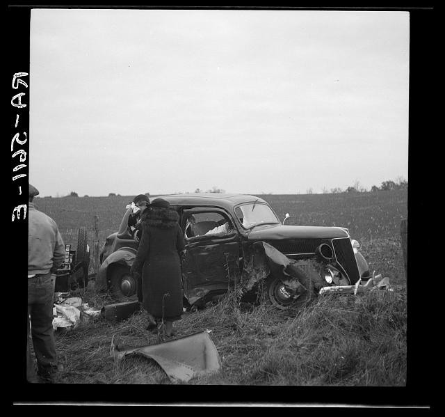 Maryland U.S. 40 Hagerstown Cumberland 1936 Automobile Accident Crash