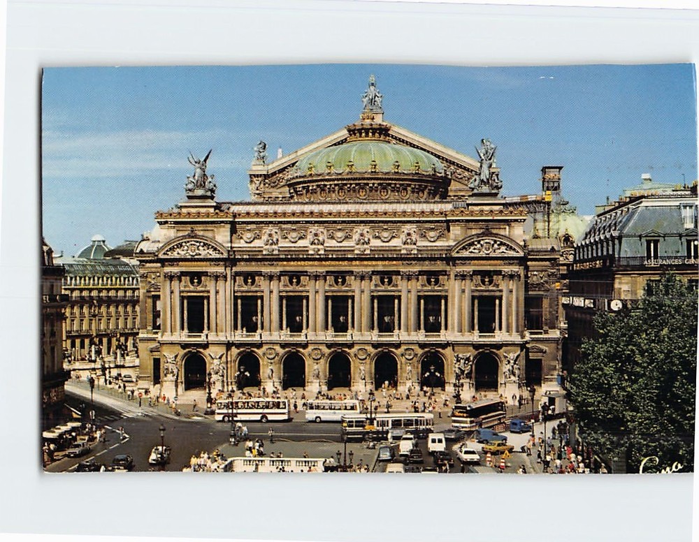 Postcard Palais Garnier Paris Île-de-France France Europe Opera House Vintage