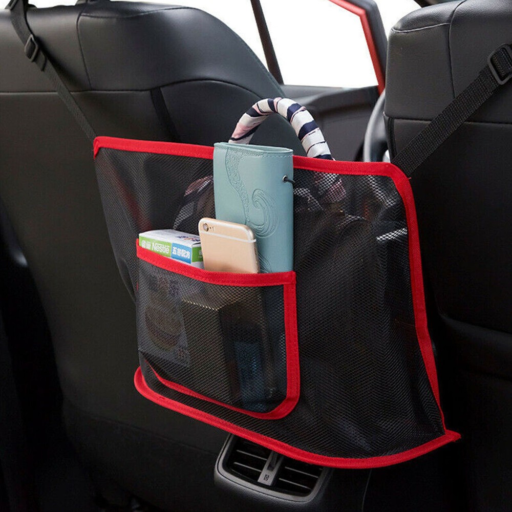 Upgrade Style Car Net Pocket Handbag Holder Between Car Seat Storage