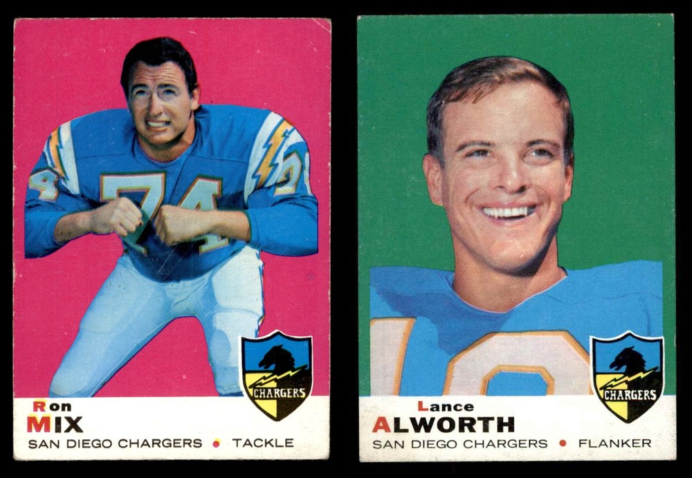 1969 Topps San Diego Chargers Team Set 3.5 - VG+ 6901825