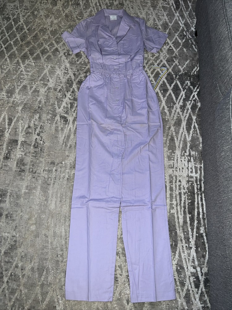 VNTG  Avon fashions vintage Purple /jumpsuit women’s Size 11/12