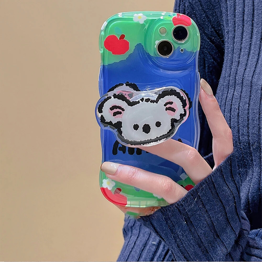 Clear Soft Koala Ring Holder Phone Case for iPhone 11 12 13 14 Pro Max