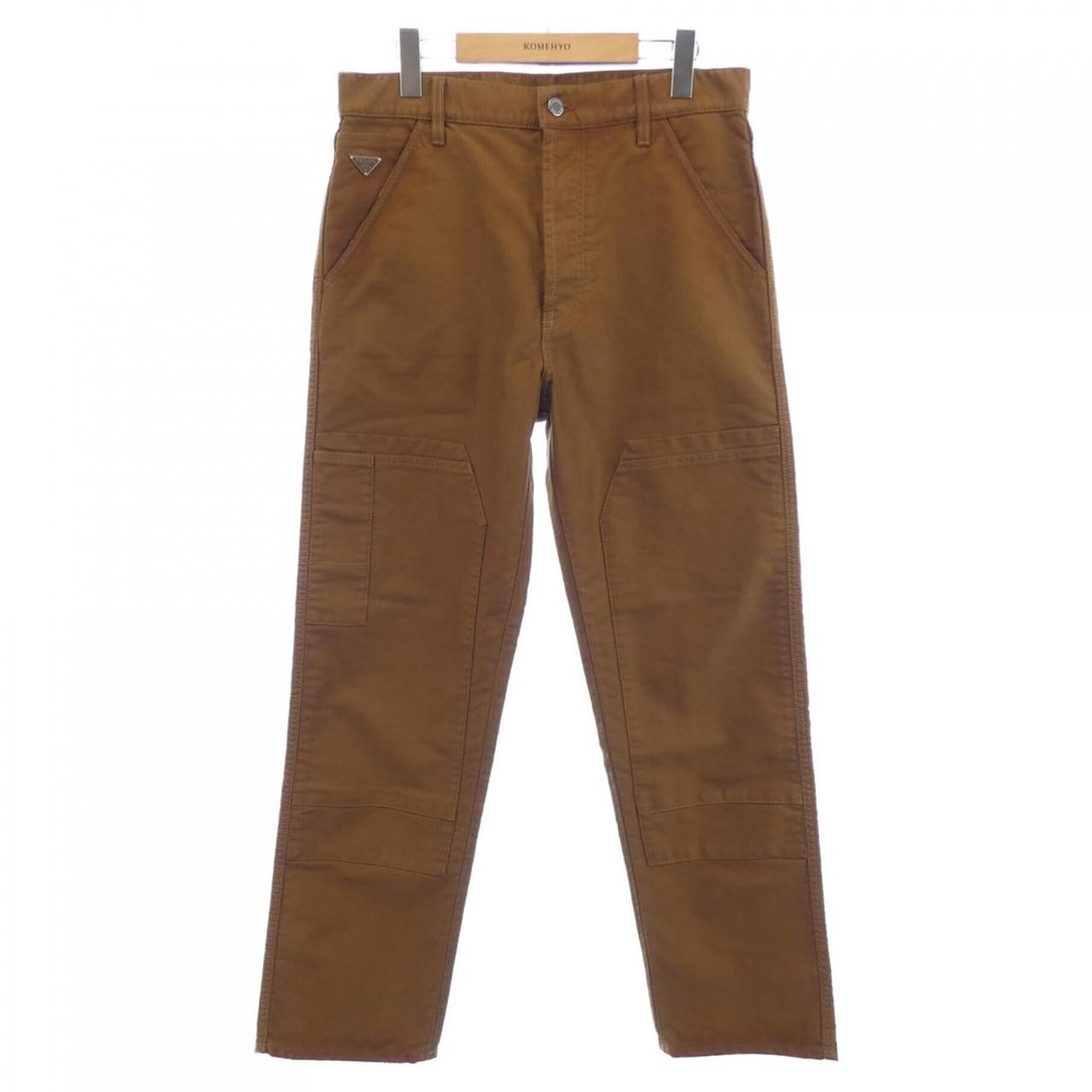 Authentic PRADA Triangle Logo GEP398 SOOO 142E Pants #230-000-448-5352