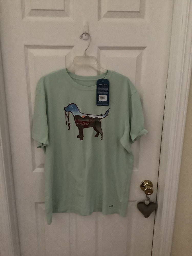 Life is Good Men’s Crusher-Lite Dogscape T-Shirt Size Large, NWT