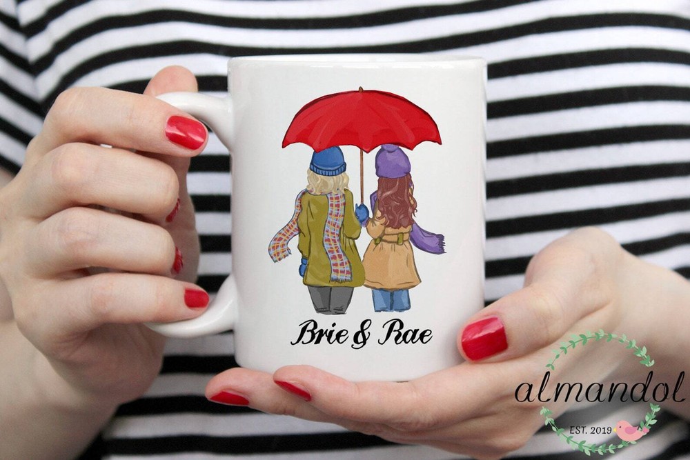 Autumn Besties Mug Pick Your Hair Mug Personalized Autumn Coffee Mug Custom Autu