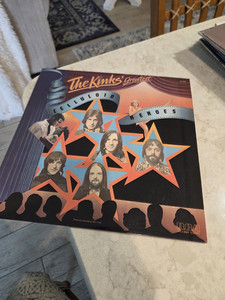 The Kinks Greatest Celluloid Heroes 1976 Vinyl LP  AYL1-3869
