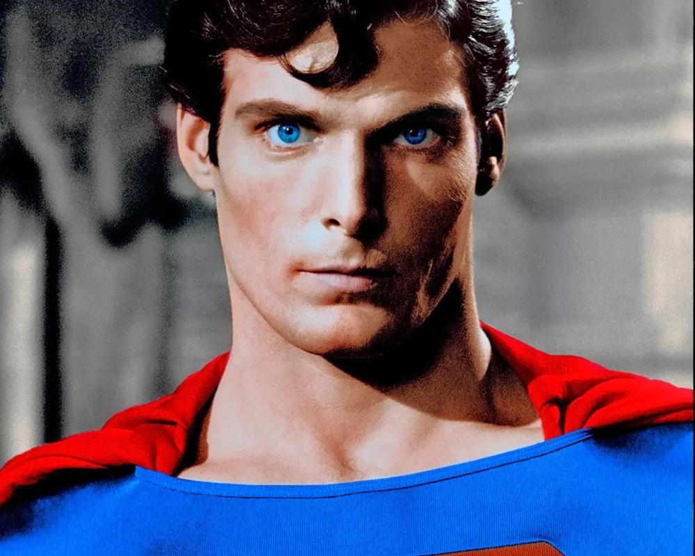 GLOSSY PHOTO PICTURE 4x6 Christopher Reeve Superman Blue Eyes