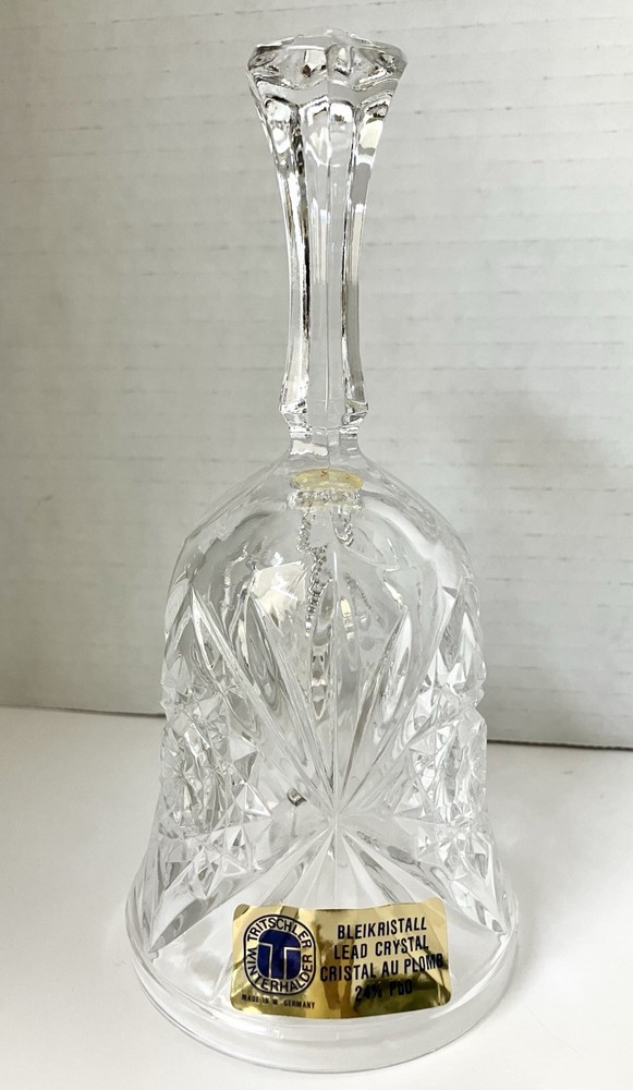 Tritschler Winterhalder Bleikristall 24% Lead Crystal 6.5” Dinner Bell Vintage