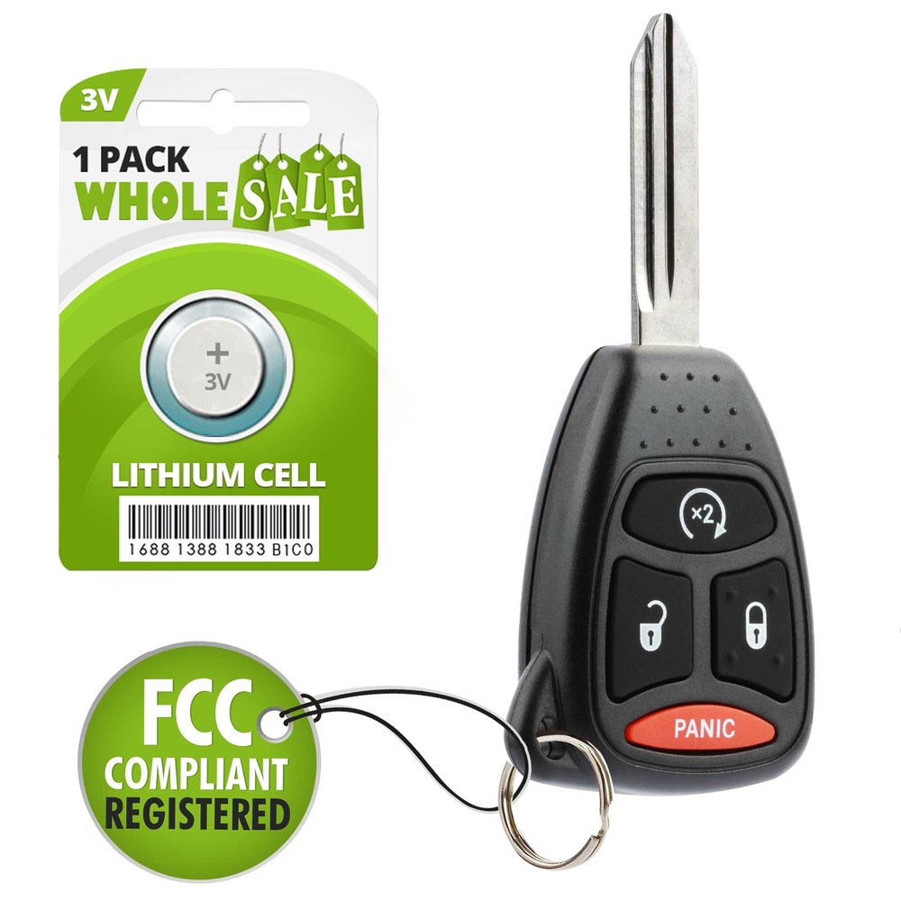Replacement For 07 08 2009 2010 2011 2012 2013 2014 2015 Jeep Wrangler Key Fob