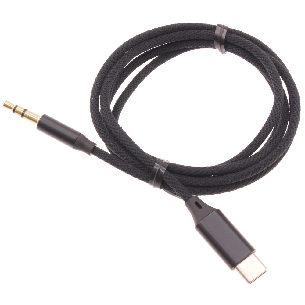 USB-C to 3.5mm Aux Cable Audio Cord Car Stereo Aux-in Adapter for Cell Phones